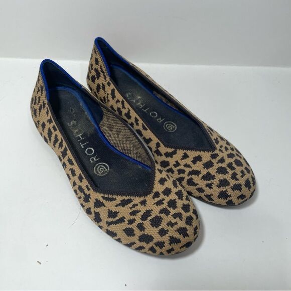 Rothy’s Cheetah Print Pointed Toe Flats - Picture 3 of 7